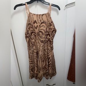 Rose Gold Sequin Dress (Akira)